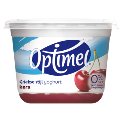 Optimel Magere Griekse Stijl Yoghurt Kers 450 g