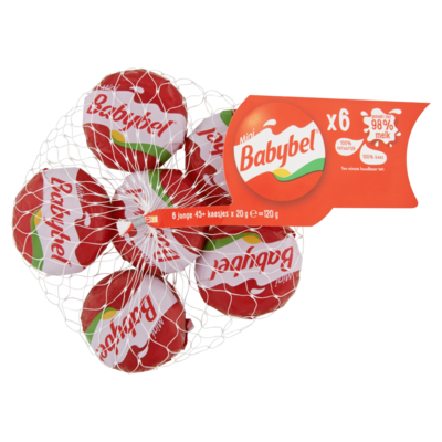 Mini Babybel Jonge kaasjes 45+ 6 stuks