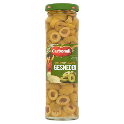 Carbonell Groene Olijven Gesneden 140 g