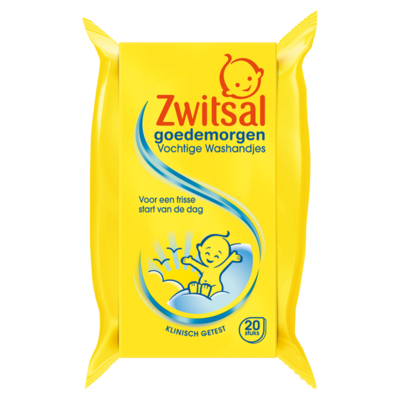 Zwitsal Baby Goedemorgen Vochtige Washandjes 20 Stuks