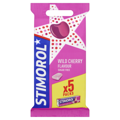 Stimorol Kauwgom Wild Cherry Sugar Free 5 x 14 g