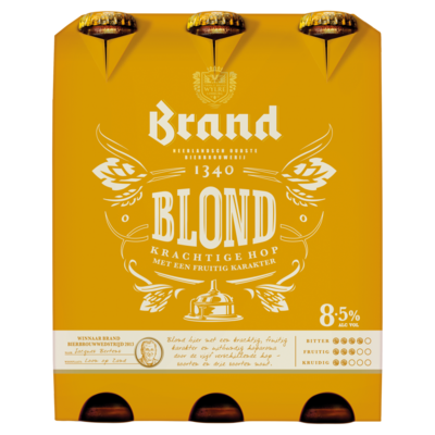 Brand Blond Bier Flessen 6 x 30 cl