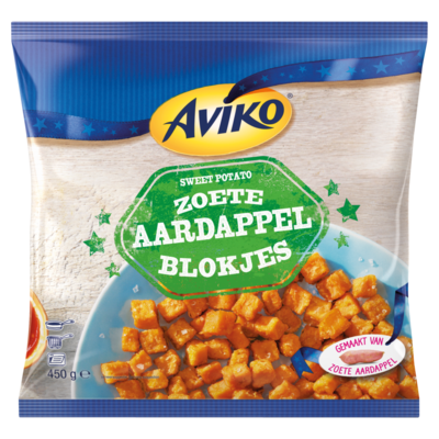 Aviko Zoete Aardappel Blokjes 450 g