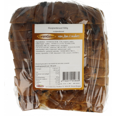 Korengoud Rozijnenbrood