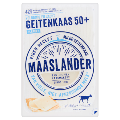Maaslander Geitenkaas 50+ Plakken 140 g