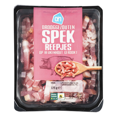 Huismerk Drooggezouten spekreepjes