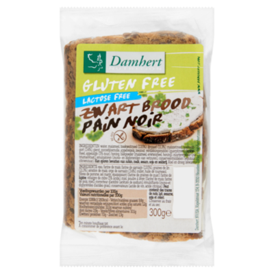 Damhert Glutenvrije zwart brood