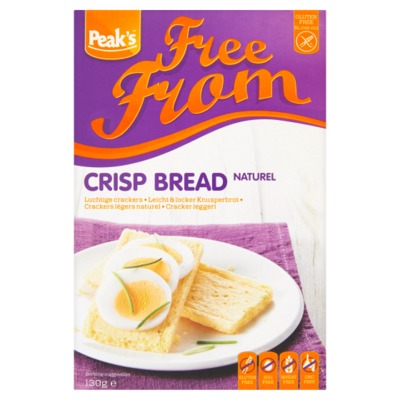 Peak's Free From luchtige crackers naturel 130 gram