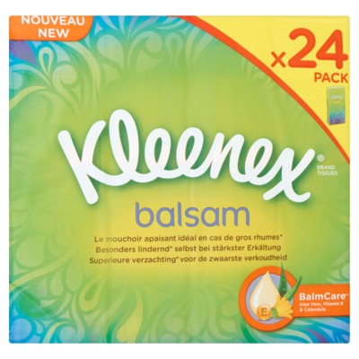 Kleenex balsam zakdoekjes 24-pack