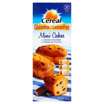 Cereal cakejes met chocolade 6 stuks