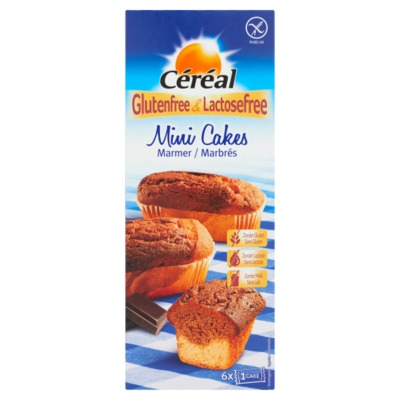 Cereal cakejes marmer 6 stuks