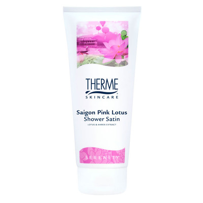 Therme Saigon pink lotus shower satin