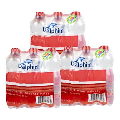 Dalphin water koolzuurhoudend 33 cl. 3x 6-pack