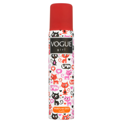 Vogue Deospray girl cats