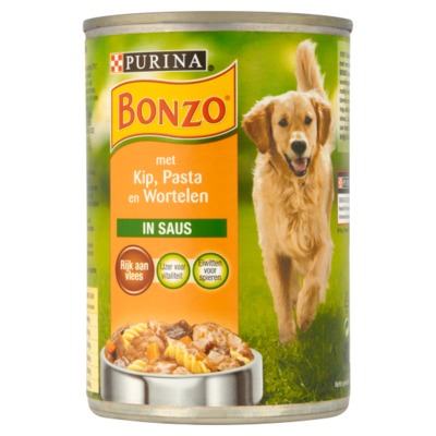Bonzo kip/groente/pasta 400 gram