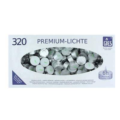 Gies horecaverpakking theelichten 320 stuks