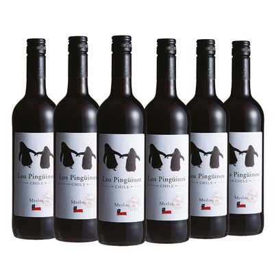 Los Pingüinos Merlot 6x 75 cl.