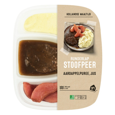 Huismerk Runderlap met stoofpeertjes