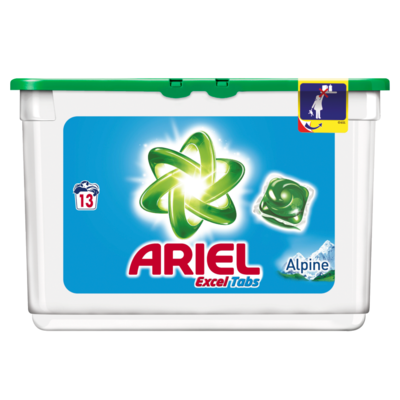 Ariel Alpine Wasmiddel Capsules 13 Wasbeurten Familiepak