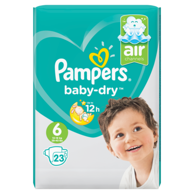 Pampers Baby dry extra large mt6