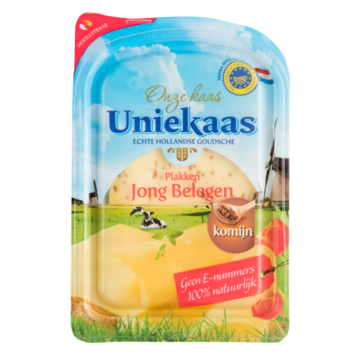 Uniekaas Komijn jong belegen gesneden 48+