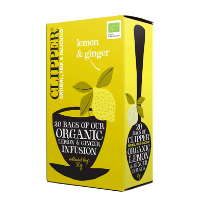 Clipper Organic lemon & ginger tea 1-kops