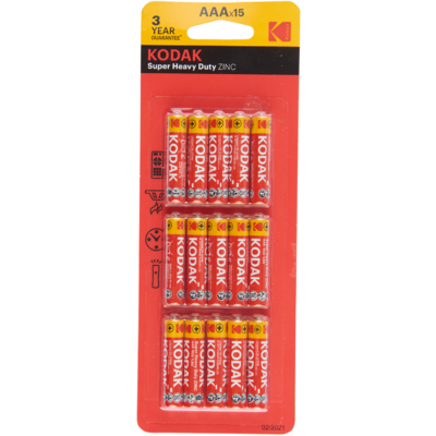 Kodak batterijen AAA 15-pack