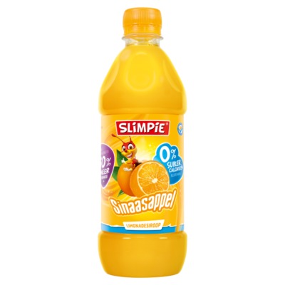 Slimpie limonade suikervrij sinaasappel 580 ml.