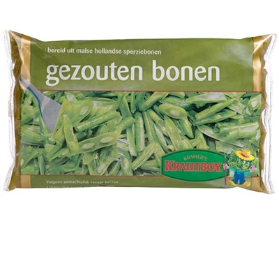 snijbonen in het zout