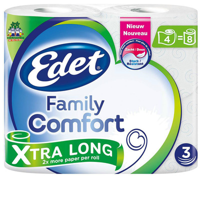 Edet Comfort X-tra long 3-laags toiletpapier