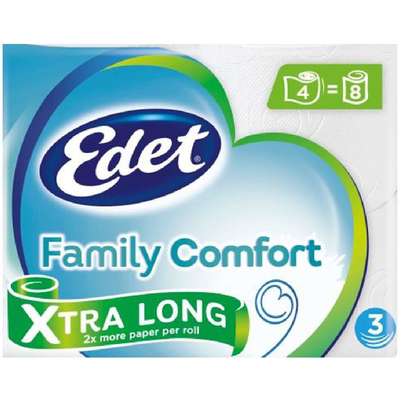 Edet Comfort X-tra long 3-laags toiletpapier