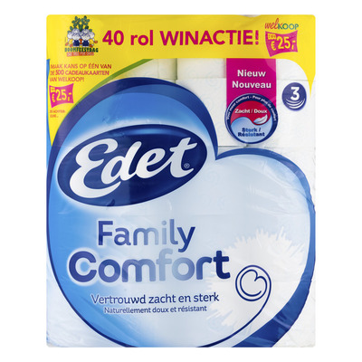 Edet Toiletpapier family comfort 3-laags