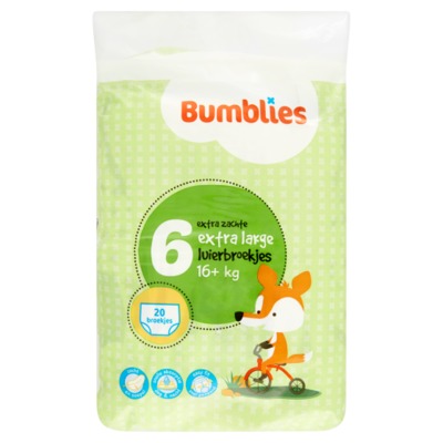 Bumblies broekjes nr. 6 extra large 20 stuks