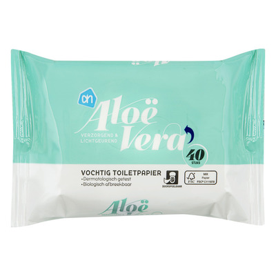 Huismerk Vochtig toiletpapier aloë vera