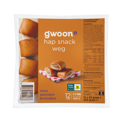 G'woon Worstenbroodjes Mini