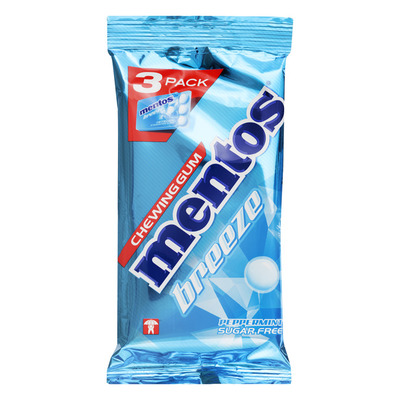 Mentos Gum Breeze peppermint 3-pack