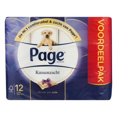 Page Kussenzacht toiletpapier