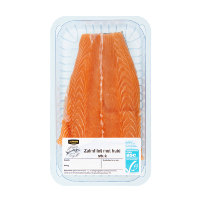 Huismerk Verse Vis Vismarkt Zalmfilet met Huid Stuk