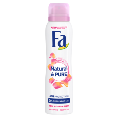 Fa Natural & Pure Rose 48u Deodorant Spray