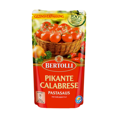 Bertolli Pastasaus In Zak Pikant 4-5 Porties