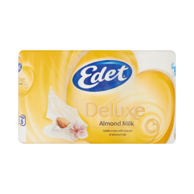 Edet Deluxe Almond Milk 4-Laags Toiletpapier 6 Rollen