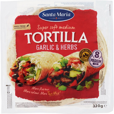Santa Maria Tortilla garlic & herbs