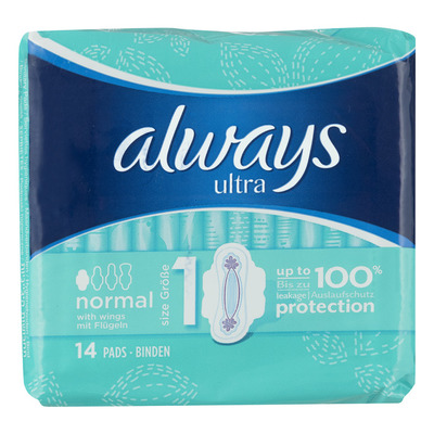 Always Ultra normal maat 1 maandverband vleugel