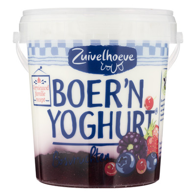Zuivelhoeve Boer'n yoghurt bosvruchten