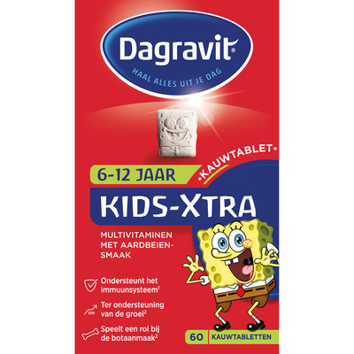 Dagravit Multivitaminen kind 6-12 jaar framboos