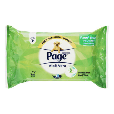 Page Vochtig toiletpapier aloë vera