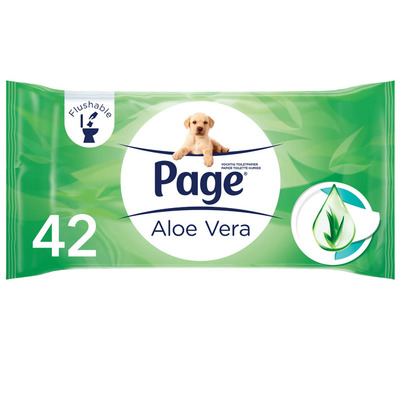 Page Vochtig toiletpapier aloë vera
