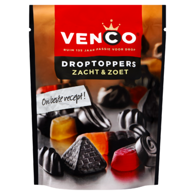 Venco Droptoppers Zacht & Zoet 287 g