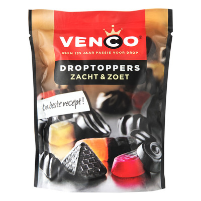 Venco Droptoppers zacht en zoet