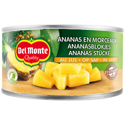 Del Monte Ananasblokjes op sap